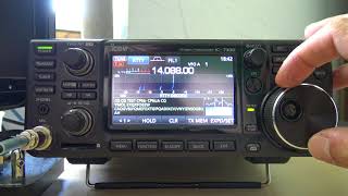 Icom IC7300 RTTY Decode Demonstration [upl. by Kumler]