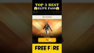 Top 3 Best Elite Pass Free Fire gaming trending viralvideo shortvideo youtubeshorts [upl. by Aranaj]