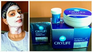 How To Bleach At Home  Oxy Life Natural Radiance 5 hindi [upl. by Nairam]