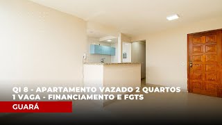 Venda  QI 8  Apartamento vazado com dois quartos  1 vaga  aceita financiamento e FGTS  Guará I [upl. by Inan920]