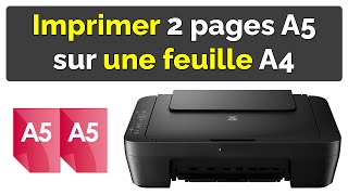 comment imprimer 2 pages a5 sur une feuille a4 pdf imprimer format a5 sur feuille a4 pdf imprimer 2 [upl. by Reeves290]