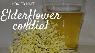 How to make elderflower cordial with honey lemon and mint [upl. by Etnor]