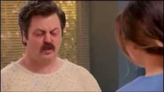 Parks and Rec  Ron Swansons sick part 2Rons Hospital form [upl. by Nyret469]