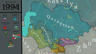 The PostSoviet Conflicts in Central Asia the timeline [upl. by Light473]