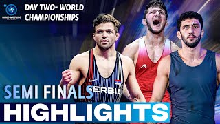 Day 2  Semi Final Highlights  Freestyle Wrestling  Senior World Championships 2023 [upl. by Leasia207]