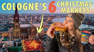 Christmas Market Food Tour in Cologne  Köln Germany  All 6 Christmas Markets [upl. by Kralc]