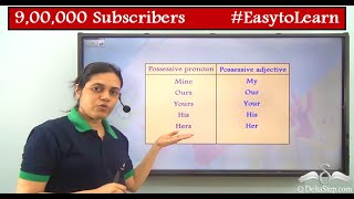 Possessive Pronoun  Possessive Adjective  Difference  CBSE  NCERT  ICSE [upl. by Danica]