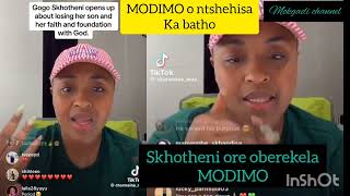 SKHOTHENI KETSHEPILE MODIMO IS MY FOUNDATION MODIMO ONTSHEHISITSE KA BATHO WABA WANKA NGWANAKA [upl. by Chilt]