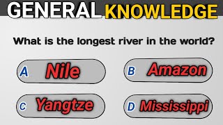 20 General Knowledge Questions How Good is Your General Knowledge [upl. by Demahom639]