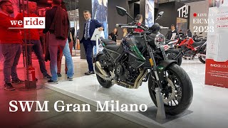 SWM Gran Milano 2024  LIVE da EICMA 2023 [upl. by Anitnemelc]