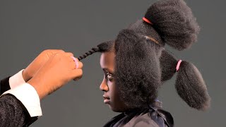 Quick Natural Hairstyling For My Daughter’s Birthday Can’t Wait [upl. by Zinah]