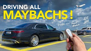 Driving ALL Mercedes Maybach models  Project MAYBACH show car [upl. by Laraine900]