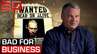 Russian oligarch puts milliondollar bounty on Vladimir Putins head  60 Minutes Australia [upl. by Gilly878]