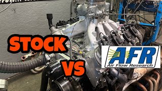 Stock LS3 Heads vs AFR Enforcer LS3 Dyno Battle [upl. by Nafets449]