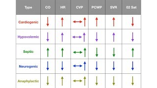 Types of Shock Cardiogenic Hypovolemic Septic Neurogenic Anaphylactic [upl. by Hagai]