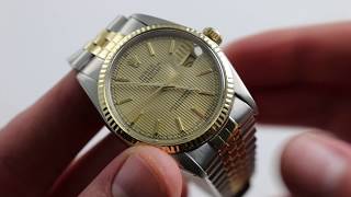 Rolex Datejust  Oyster Perpetual Datejust Ref 16013 Watch Review [upl. by Harsho]