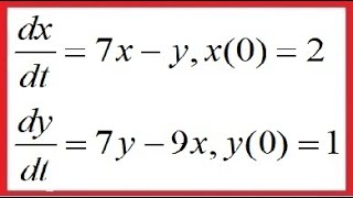 Solve simultaneous differential eqns dxdt  7xyx02 dydt7y9xy01 [upl. by Pacifica]