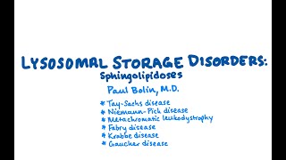 Lysosomal Storage Disorders Sphingolipidoses  CRASH Medical Review Series [upl. by Wolcott285]