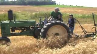 John Deere 12A combine at rollag WMSTR 2009 In Wheat [upl. by Pearlstein]