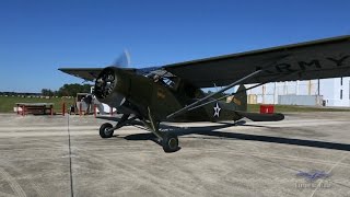 Stinson L1  Start Up and Flight  Kermit Weeks [upl. by Acnoib358]