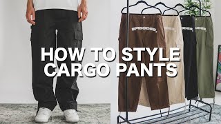 How To Style Cargo Pants  10 Outfits [upl. by Possing]