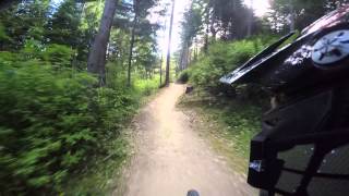 Vertigo and Thundergoat tracks ride at Skyline MTB DH bike park  Queenstown [upl. by Areic449]