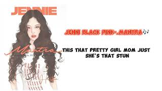 JENNI  MANTRA 🎶OFFICIAL LYRIC VIDEO [upl. by Latsyek]