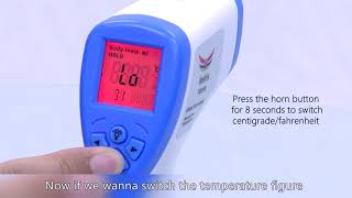 Non contact Infrared thermometer operation guide [upl. by Rafael]