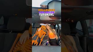 DECORATING MY CAR FOR HALLOWEEN 🎃 Everything I used to make my car spooky halloweendecor [upl. by Aitnom]