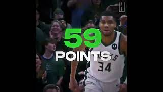 GIANNIS DROPS SEASON HIGH 59 POINTS😤‼️ [upl. by Roswald]