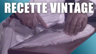 Recette  Filets de soles à la fondue de poireaux  Archive INA [upl. by Lantz97]