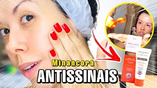 Resenha  GEL CREME FACIAL ANTISSINAIS MINANCORA  Baratinhos de Farmácia [upl. by Samuel]