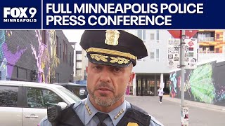 Minneapolis standoff leads to chase Full police press conference [upl. by Brandwein737]