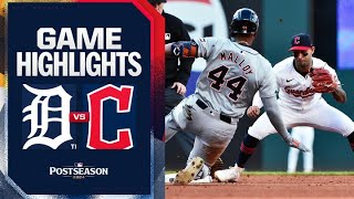 Tigers vs Guardians ALDS Game 2 Highlights 10724  MLB Highlights [upl. by Steffane264]