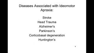 Apraxia Part 2 Ideomotor apraxia [upl. by Cornie]