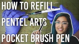 How to Refill Pentel Arts Pocket Brush Pen [upl. by Androw66]