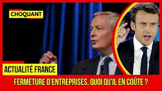 URGENT Fermeture dentreprises quoi quil en coûte Plus dactualités france Sur TF1 [upl. by Koo]