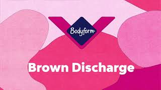 Is brown discharge normal Causes of brown discharge  Bodyform​ [upl. by Aeikan370]