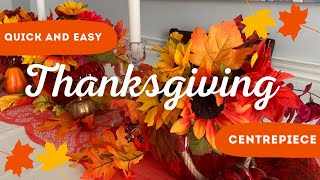 Quick DIY Thanksgiving Centrepiece thanksgiving flowers table [upl. by Hillard]