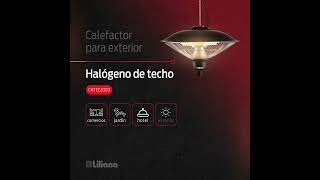 Calefactor para Exteriores Halógeno de Techo CHTEC2000  Electrodomésticos Liliana [upl. by Elvah399]