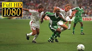 Nigeria  Denmark World Cup 1998  Full highlight  1080p HD  JayJay Okocha [upl. by Chapin]