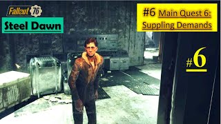 Fallout 76 Steel Dawn DLC  Suppling Demands  Supply Room Find Mike Reach Weapon Find Tunnel Key [upl. by Ahsinyt724]