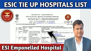 ESIC TIE UP HOSPITALS LIST  ESI Empanelled Hospital  ESIC Medical Treatment in Private Hospital [upl. by Akeirahs]