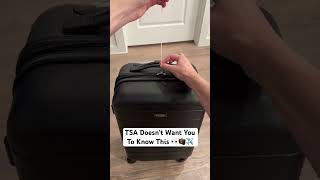 TSA Doesn’t Want You To Know This 👀🧳✈️ tsa airport luggage [upl. by Ahsieker612]