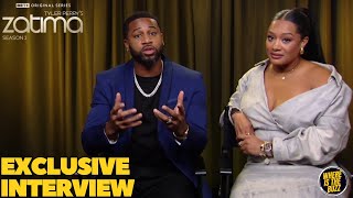 Devale Ellis and Crystal Renee Hayslett Spill on TYLER PERRY’S ZATIMA Season 3 [upl. by Ashbey663]