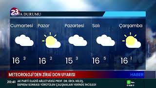 METEOROLOJİ’DEN ZİRAİ DON UYARISI [upl. by Selmner172]