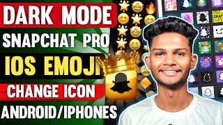 SNAPCHAT PRO 👻  snapchat DARK MODE  snapchat IOS EMOJI  snapchat CHANGE ICON [upl. by Silsbye]