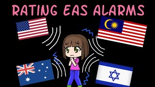 rating EAS alarms from different countries [upl. by Inatsed]