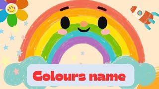 Colours name for kids 10 Colours name with spellings [upl. by Sulrac]