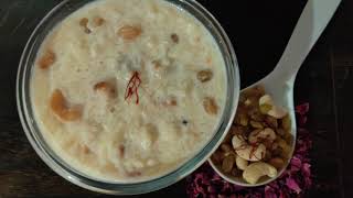 बासमती चावल की बनी बहुत ही टेस्टी खीर जिसे खाते रह जाएंगे Basmati kheerkheer [upl. by Oilicec]